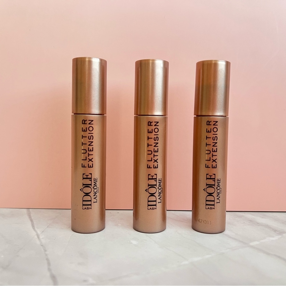 3 PCS Lancôme idole flutter extension mascara 01 true black 2ml*3